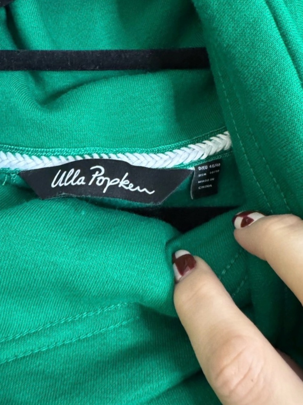 Ulla Popken Vibrant Green Cowl Neck Sweater - Picture 3 of 3